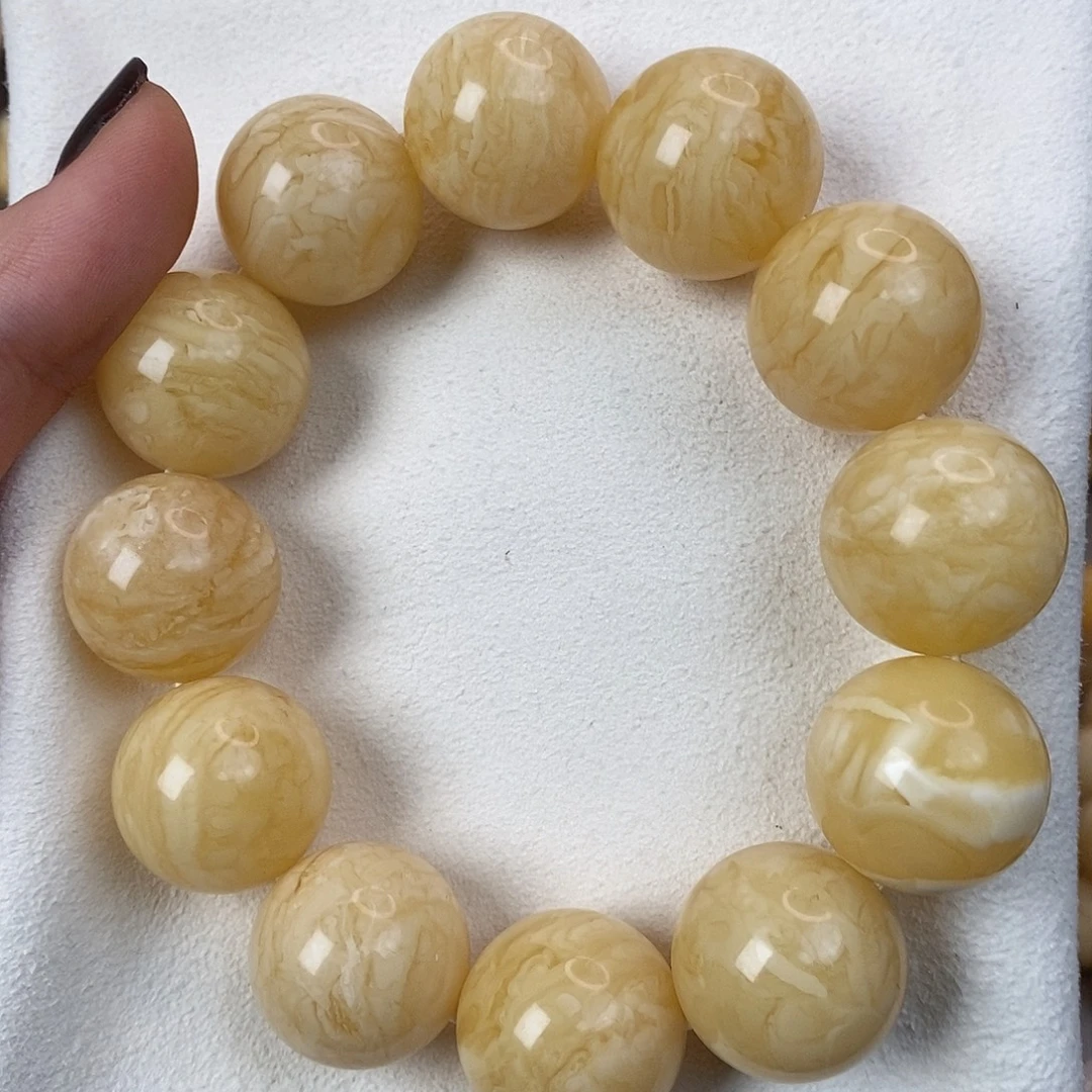 蜜蜡未镶嵌珠宝奇石20mm57.72g