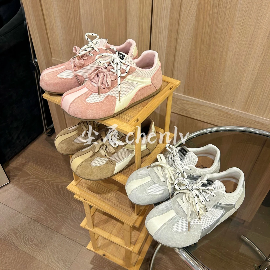 CHENLV/尘履百搭透气网面德训鞋女平底透气软底休闲运动鞋阿甘鞋