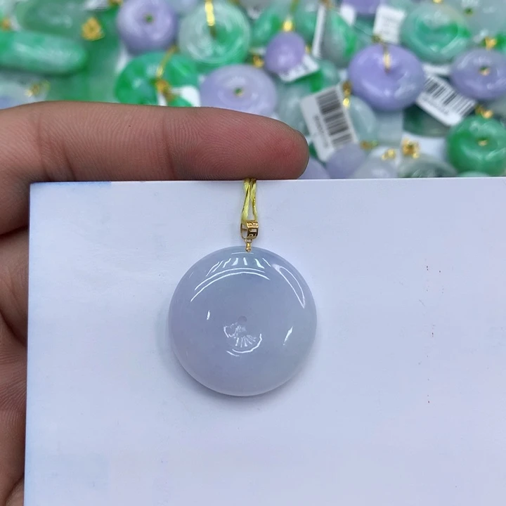 翡翠18K金镶嵌颈饰11111111