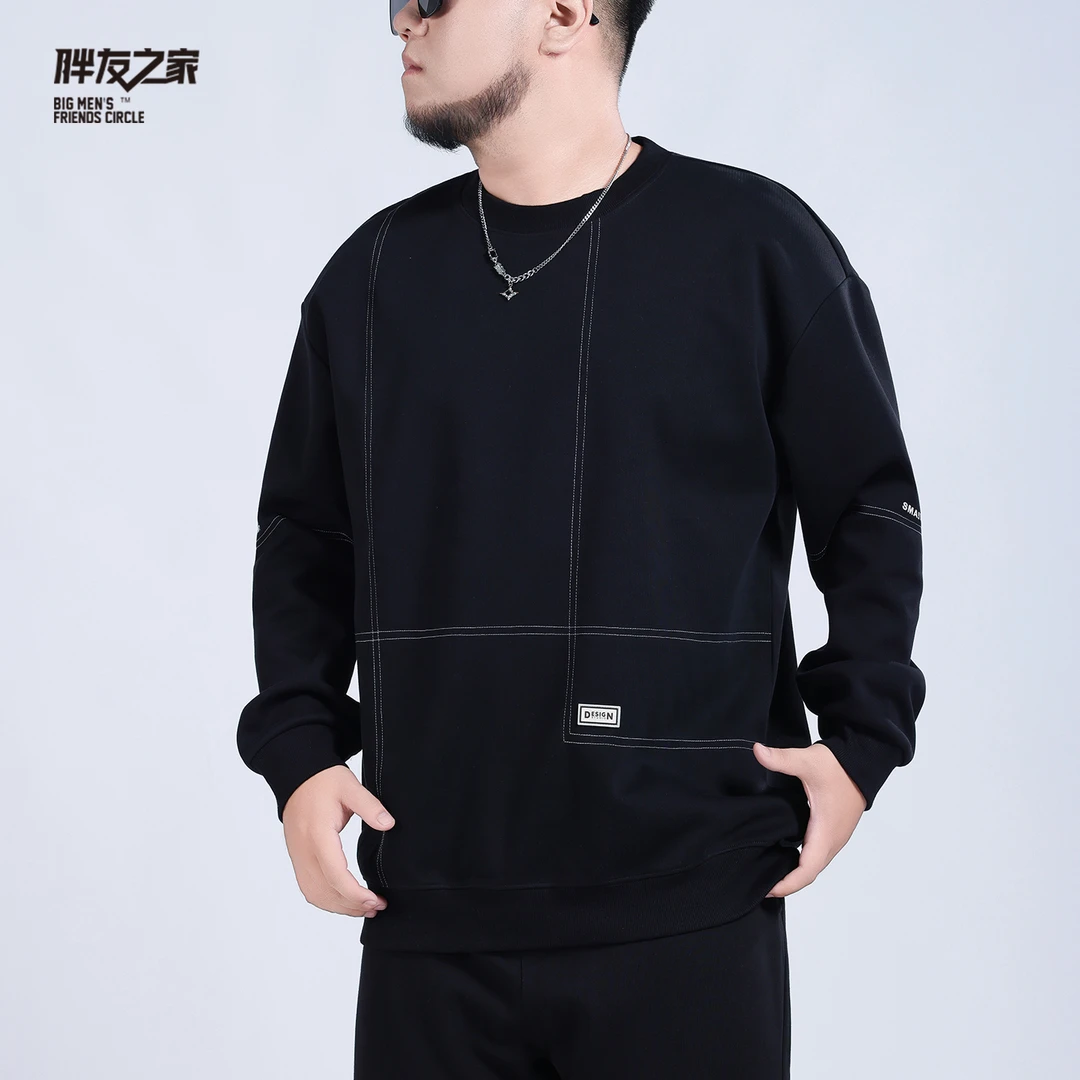 秋季男士长袖运动休闲宽松圆领秋冬潮流套头卫衣PC530415