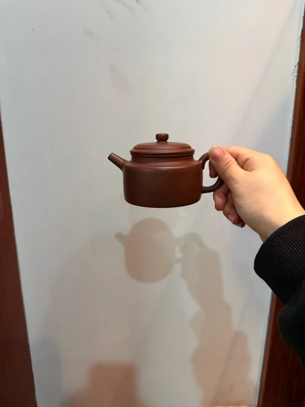 紫砂紫泥德钟壶200cc