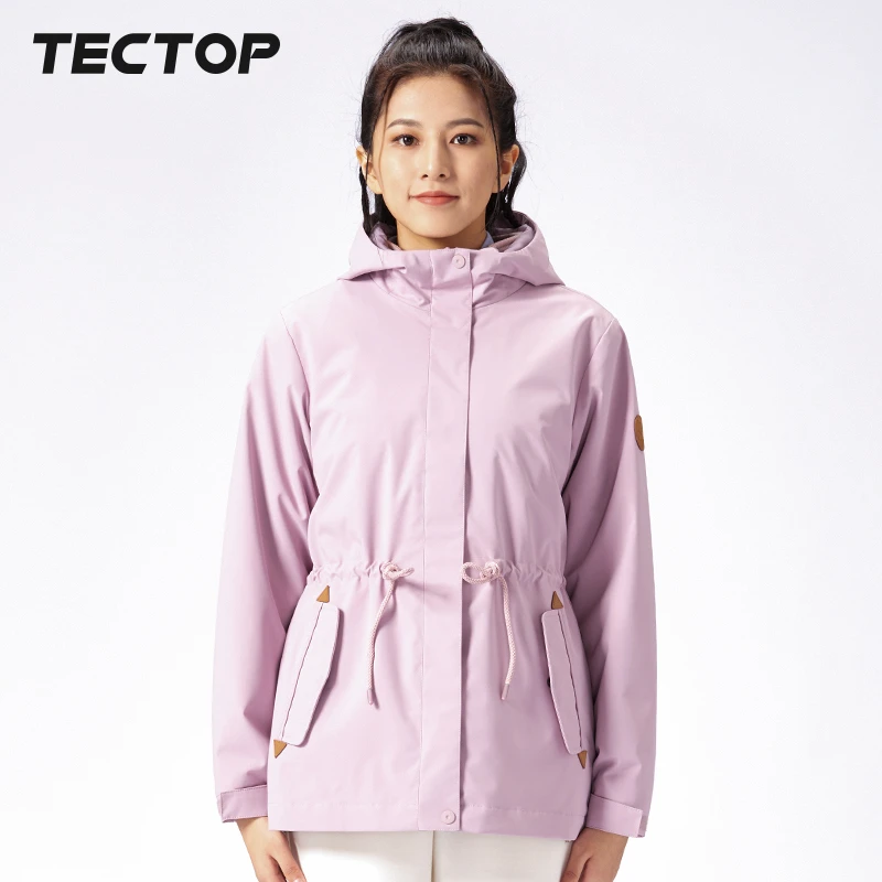 TECTOP探拓女式套抓绒三合一户外服保暖防风连帽外套1346046CF