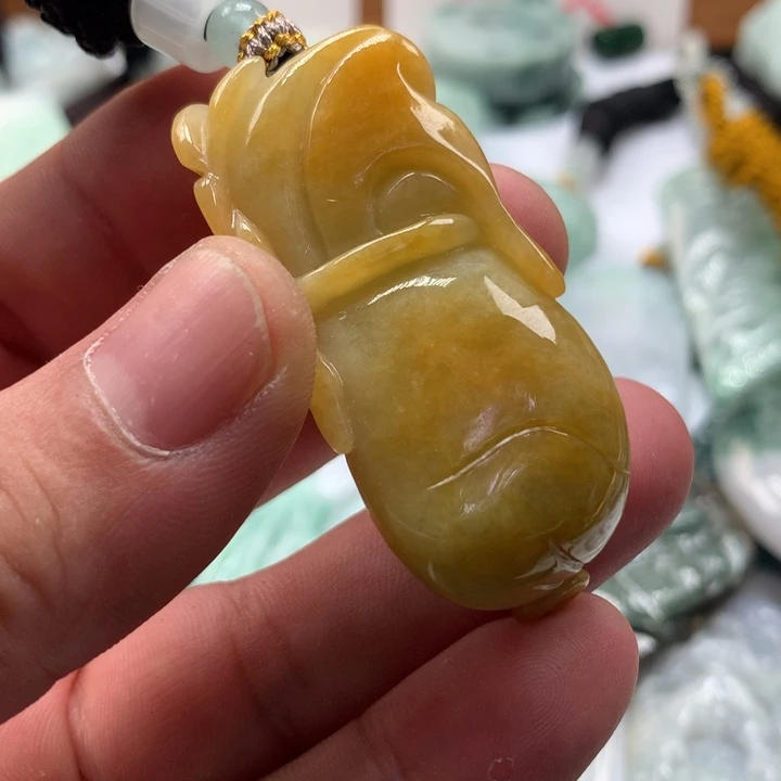 颈饰未镶嵌翡翠保真天然a货翡翠