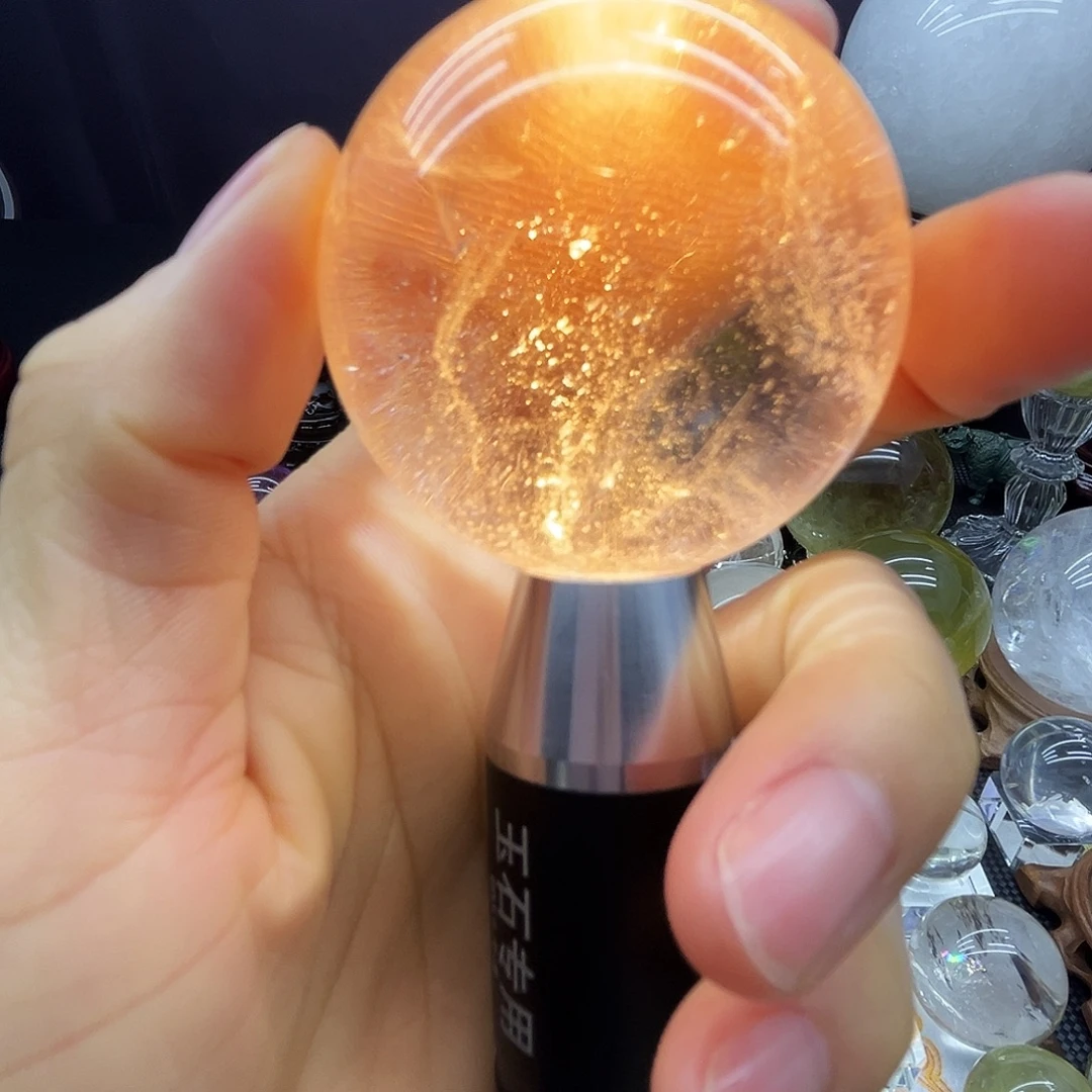 水晶未镶嵌珠宝半成品4.9公分