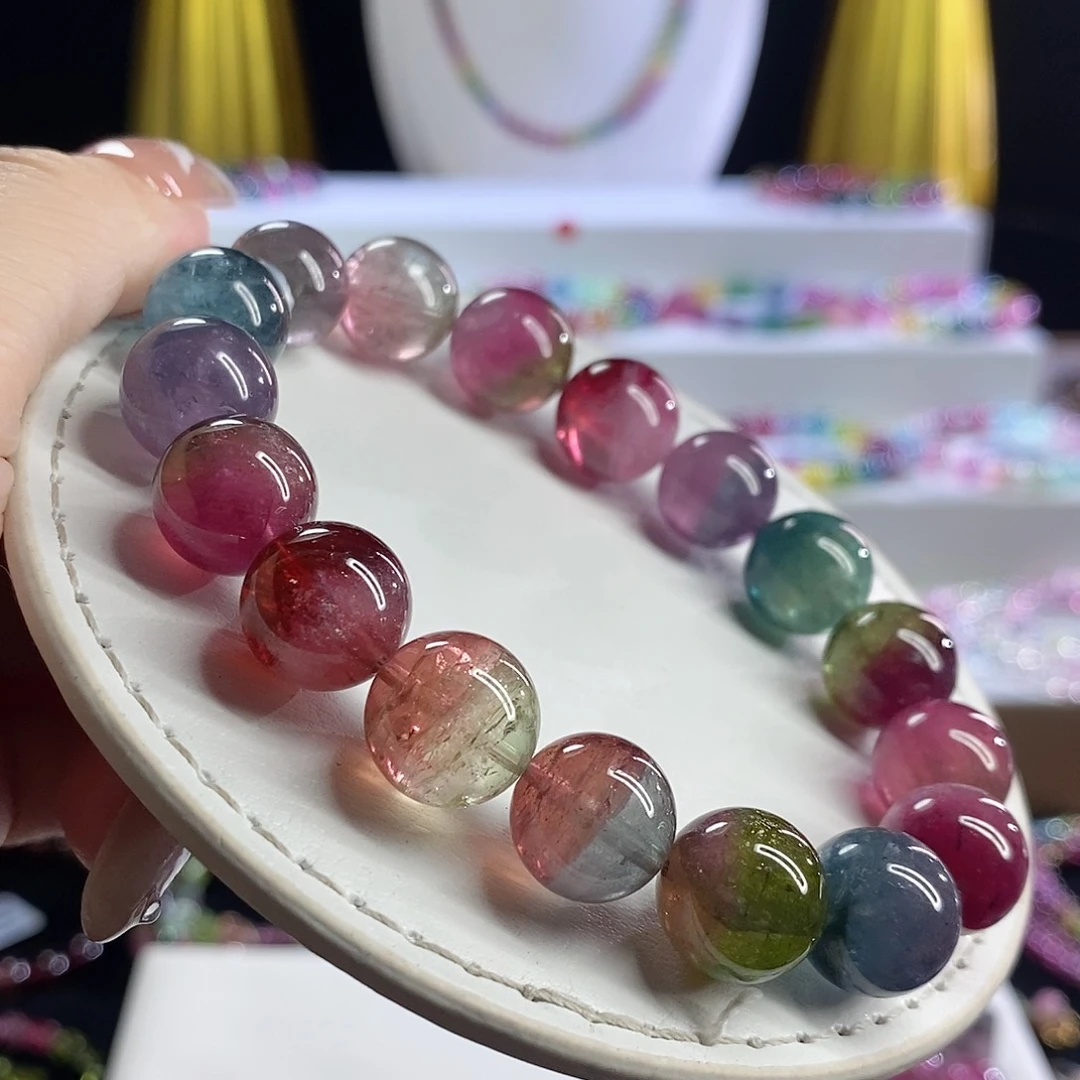 未镶嵌手链碧玺西瓜