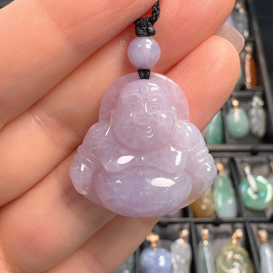 翡翠未镶嵌颈饰佛公