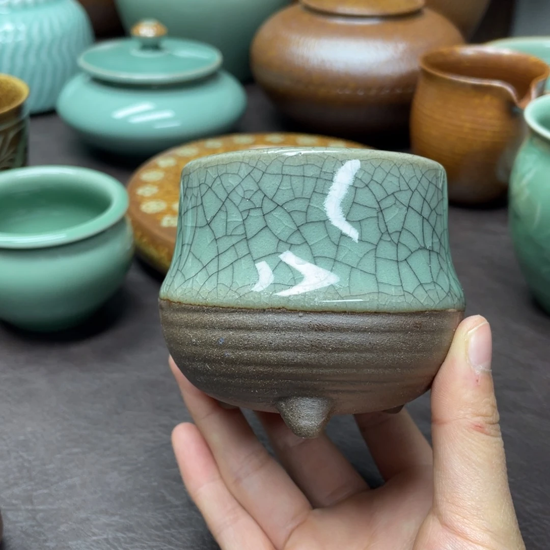 福利青瓷茶具杯子微瑕