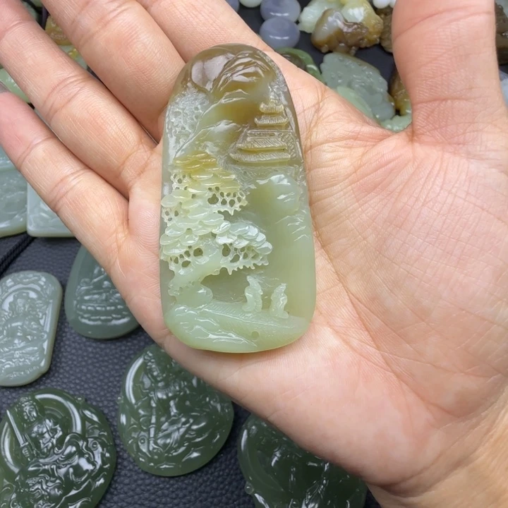 粉***蛋和田玉未镶嵌珠宝奇石