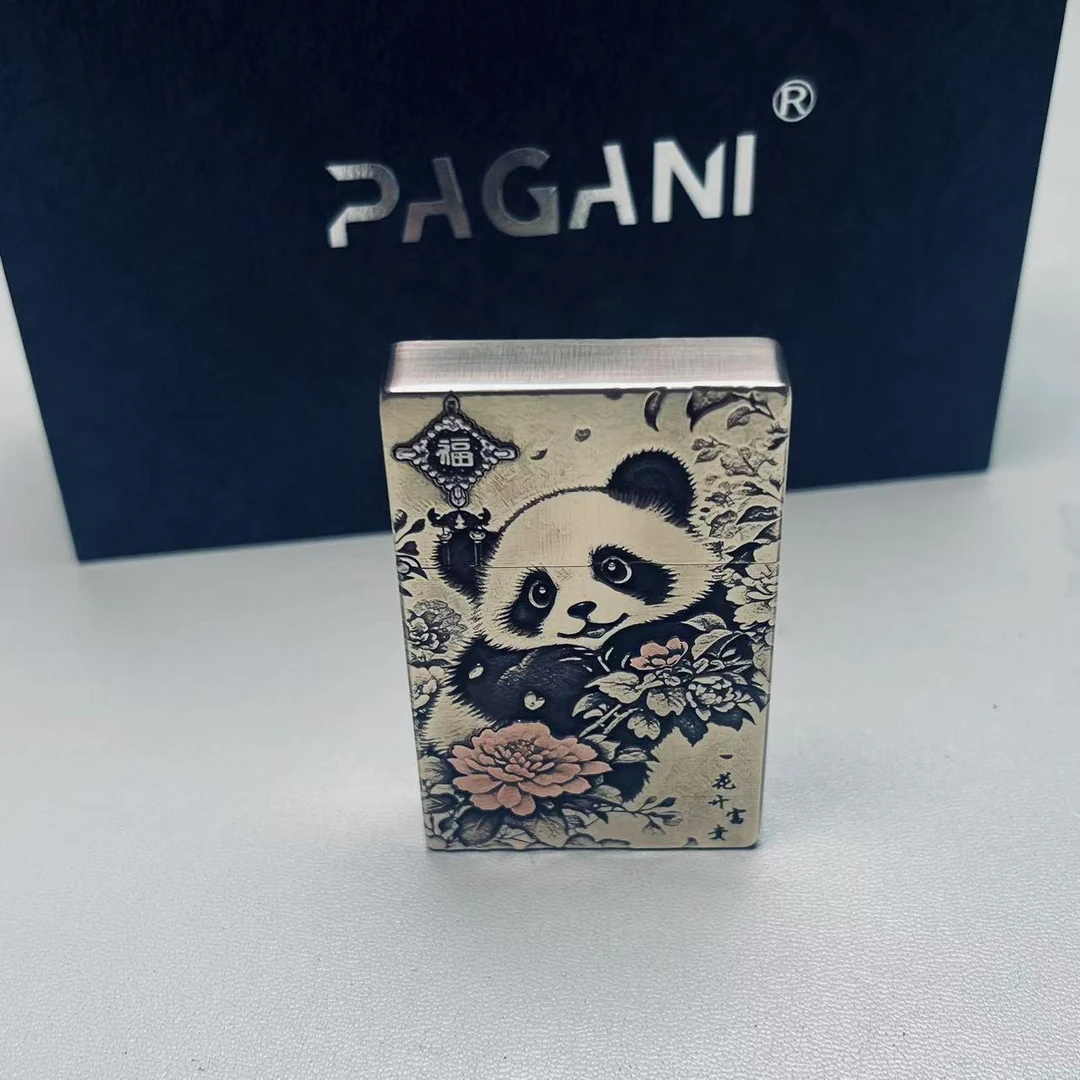 帕伽尼 黄铜 熊猫 紫铜镶嵌 3500 打火机