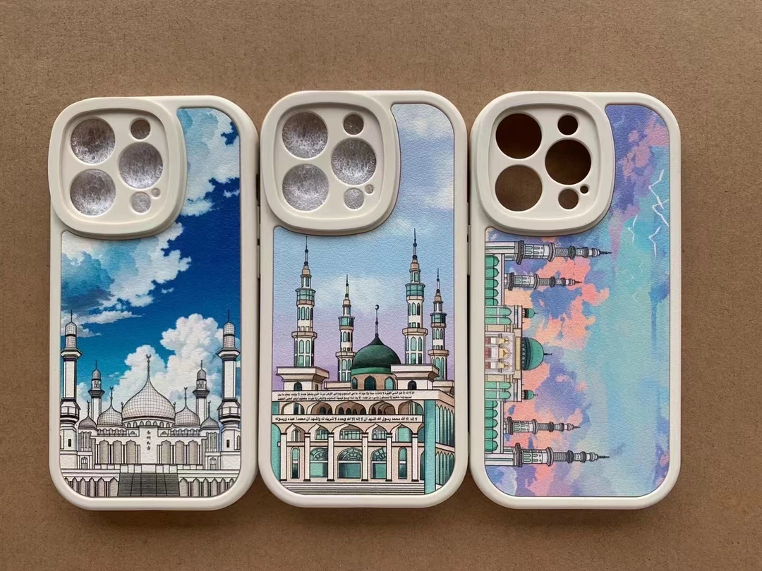 原创建筑插画手机壳