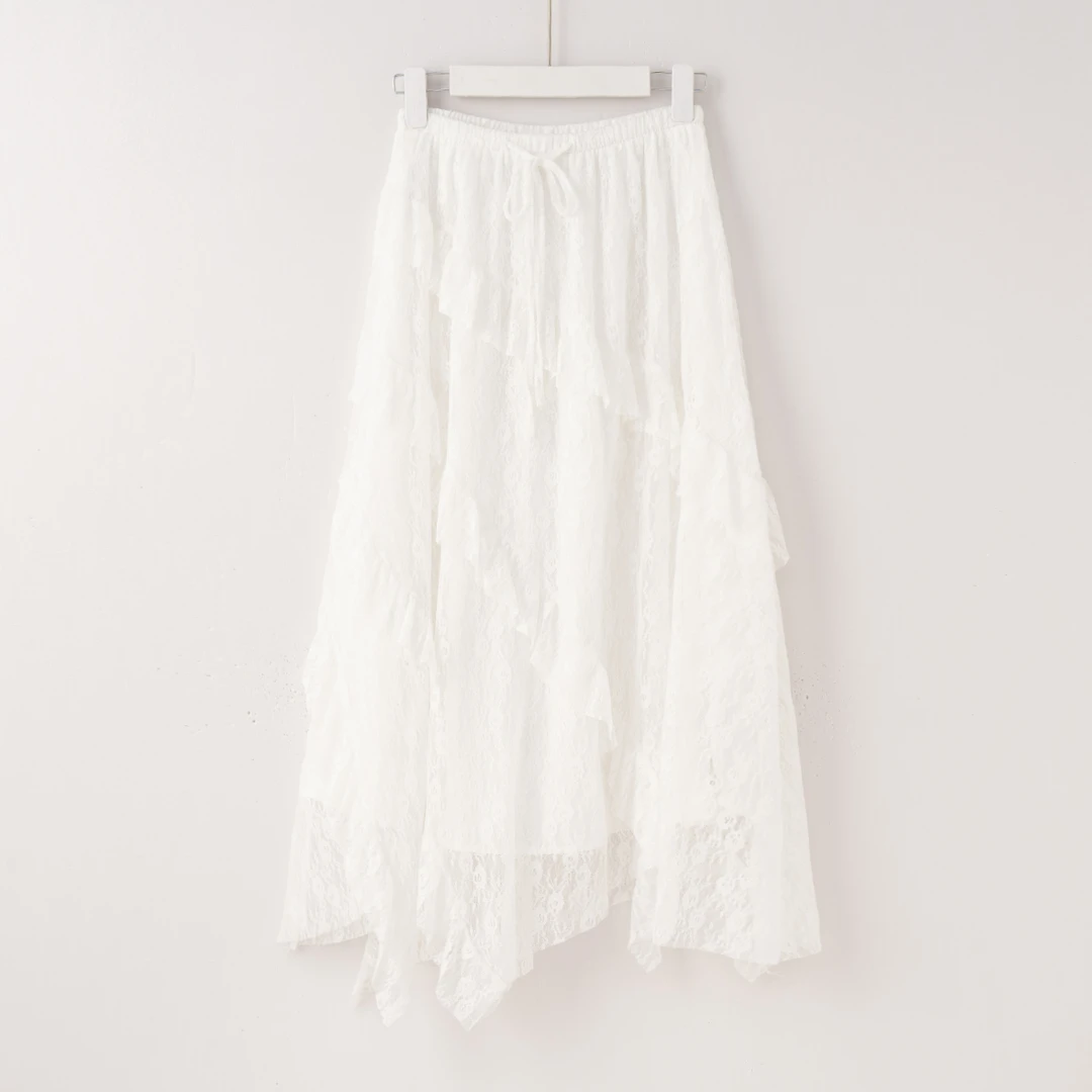 【初恋半裙】H2793 多层不规则设计|高工艺蕾丝半身裙 5001