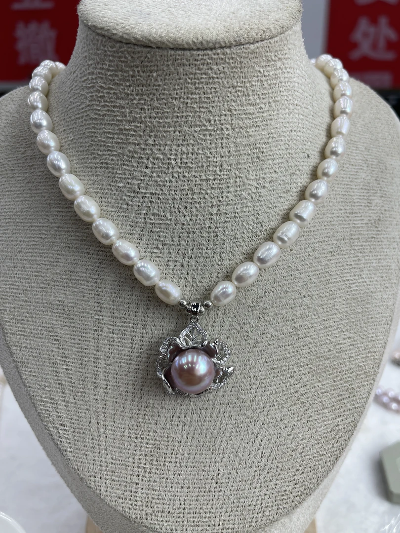 635天然珍珠项链