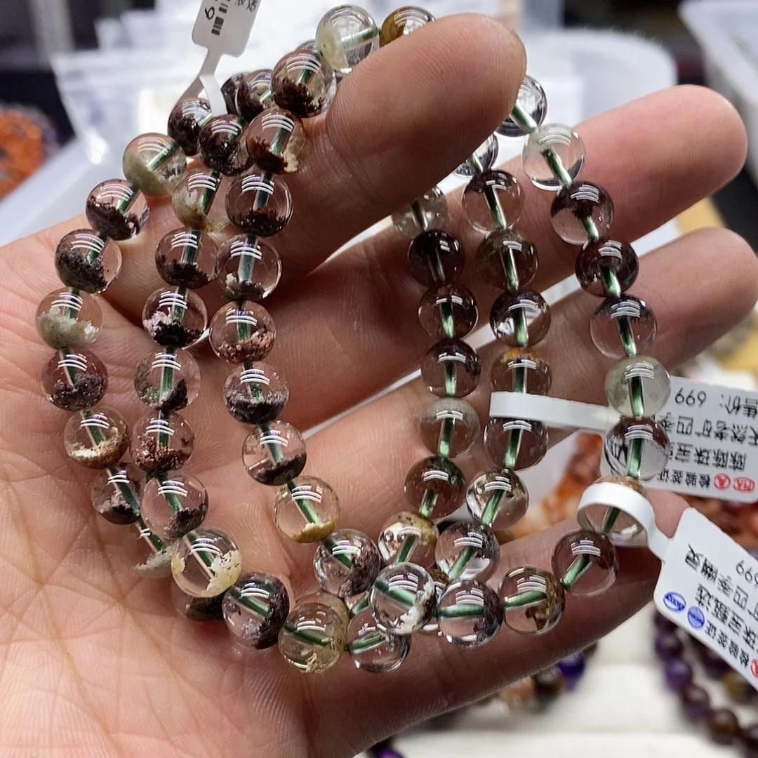 水晶手串未镶嵌多样性发货发一条