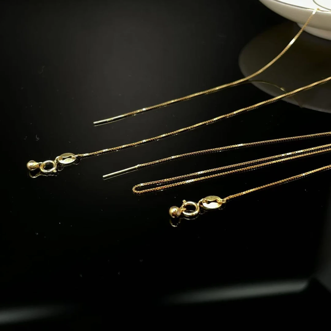 925银银制品 银链子百搭盒子链单链  多样性发一件 HYYL001