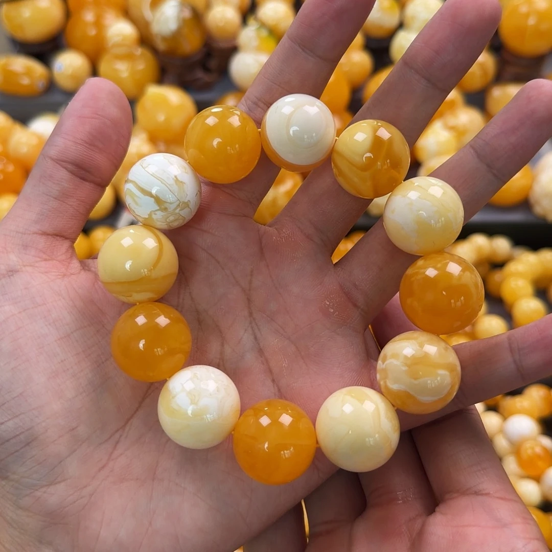 琥珀未镶嵌珠宝奇石20mm