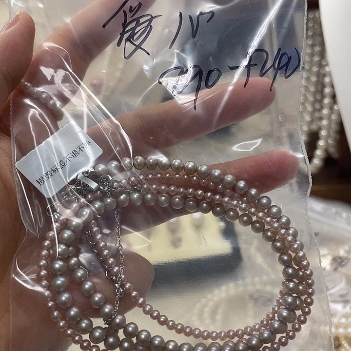 颈饰银S925镶嵌淡水珍珠