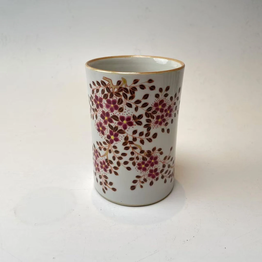 花卉笔筒BY08X1228