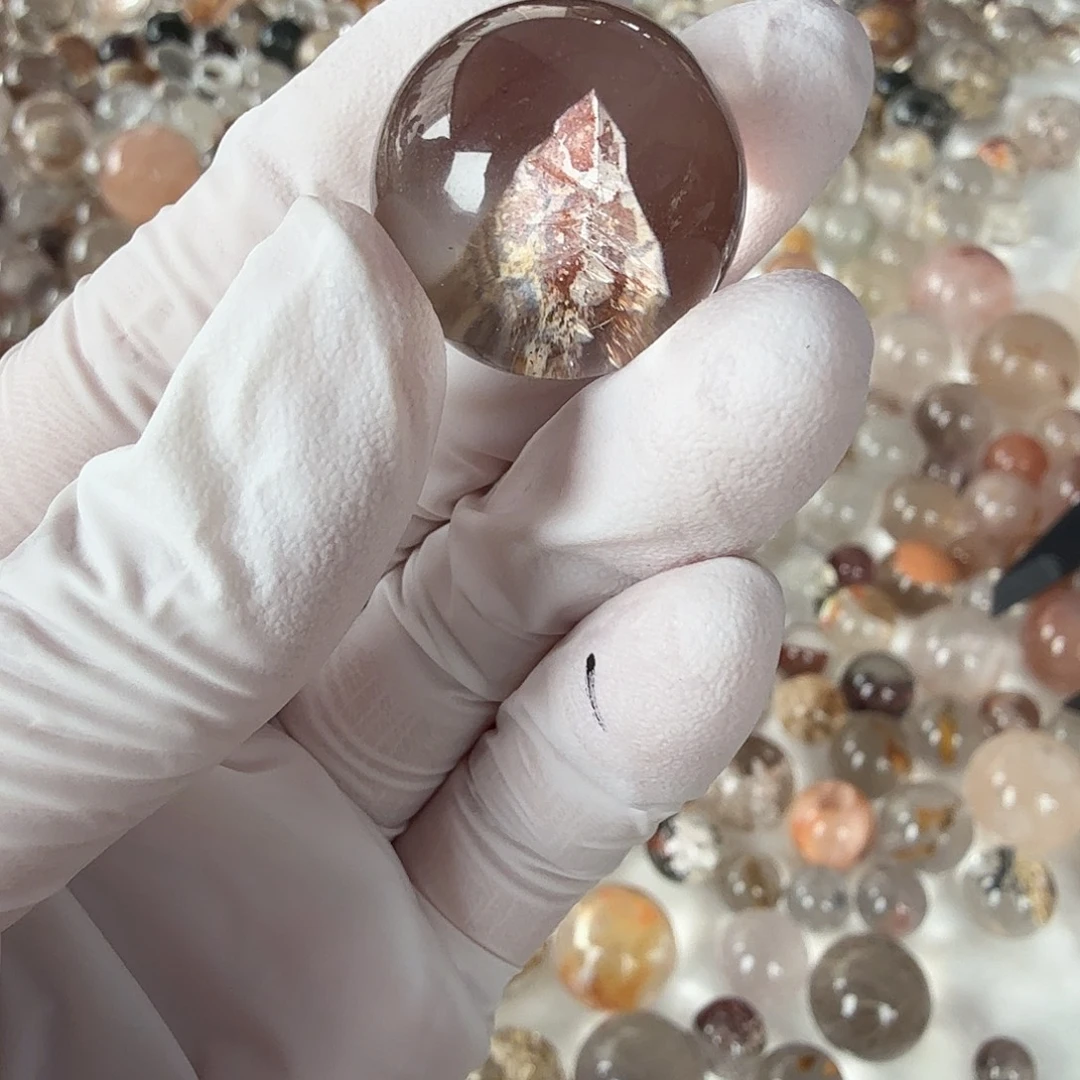 燕***窝未镶嵌珠宝半成品水晶矿山20.5mm定制不退换