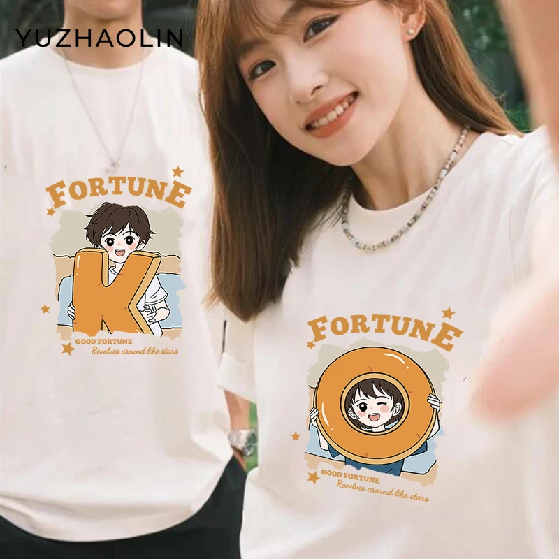 七夕不一样的情侣装夏装t恤2025新款高级感小众ok短袖男女衣服T恤