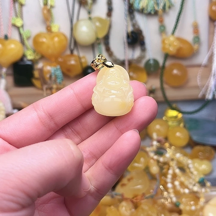 蜜蜡颈饰未镶嵌蜜蜡