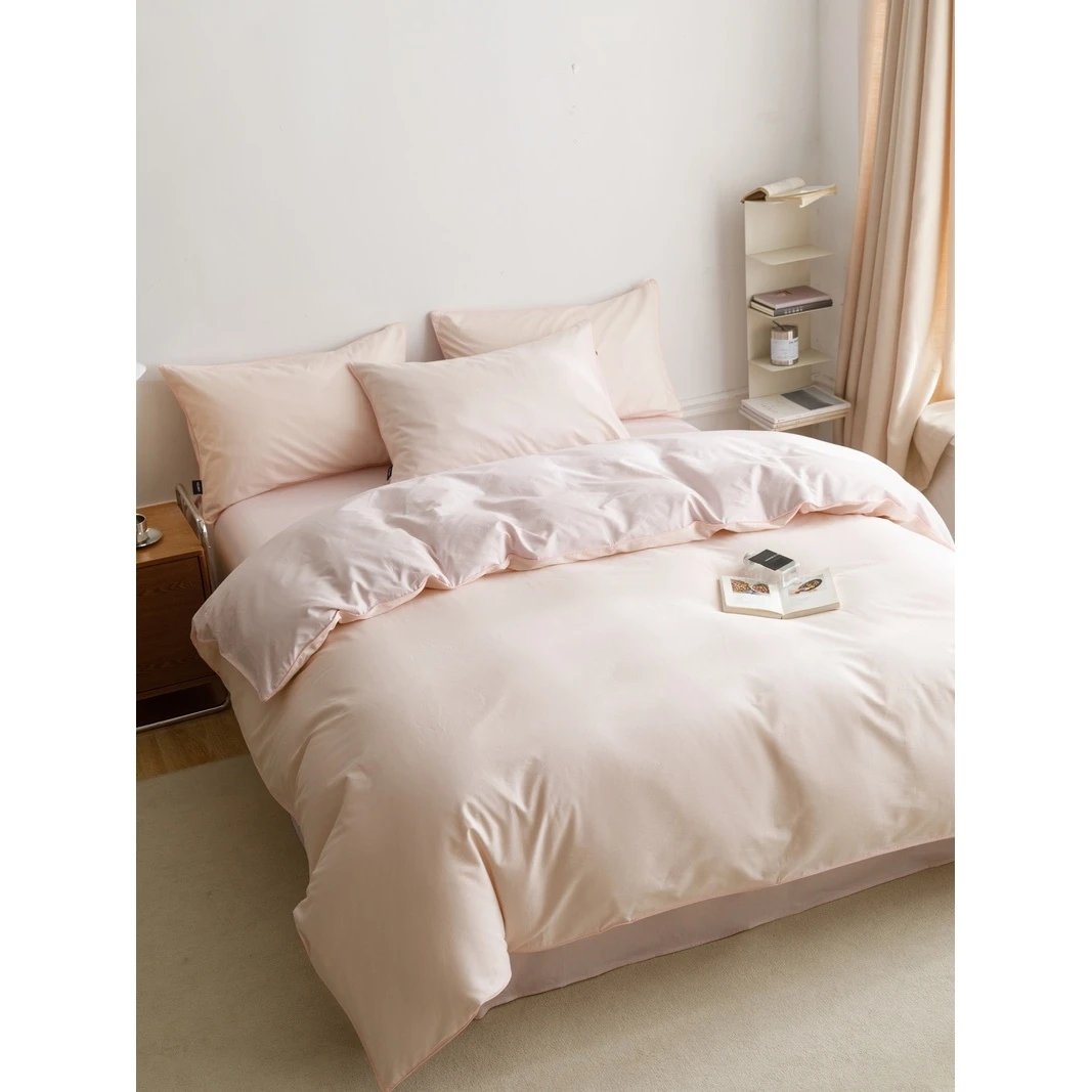 【晴美】全棉纯色埋绳单被套-莫琳全系列