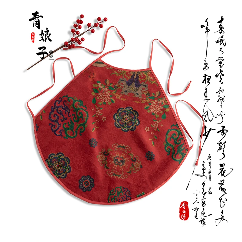 青娘子香云纱提花花萝简约中国风打底印花缎肚兜吊带60295