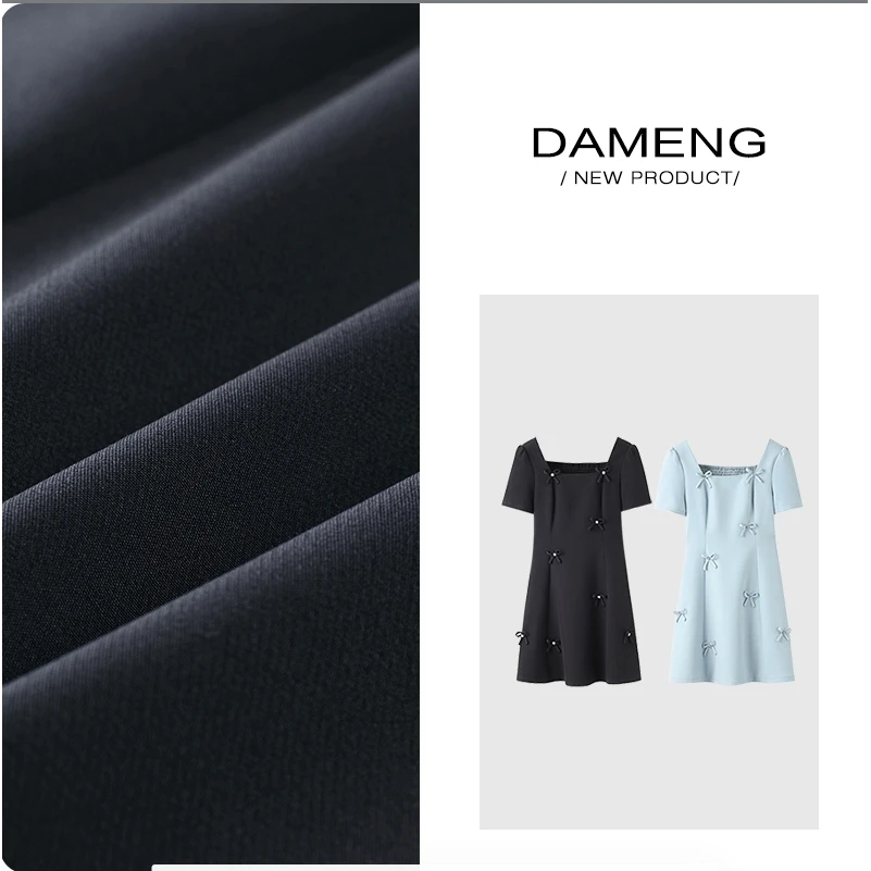 琦琦微胖定制【DM807】 法式气质收腰显时尚设计感蝴蝶结连衣裙