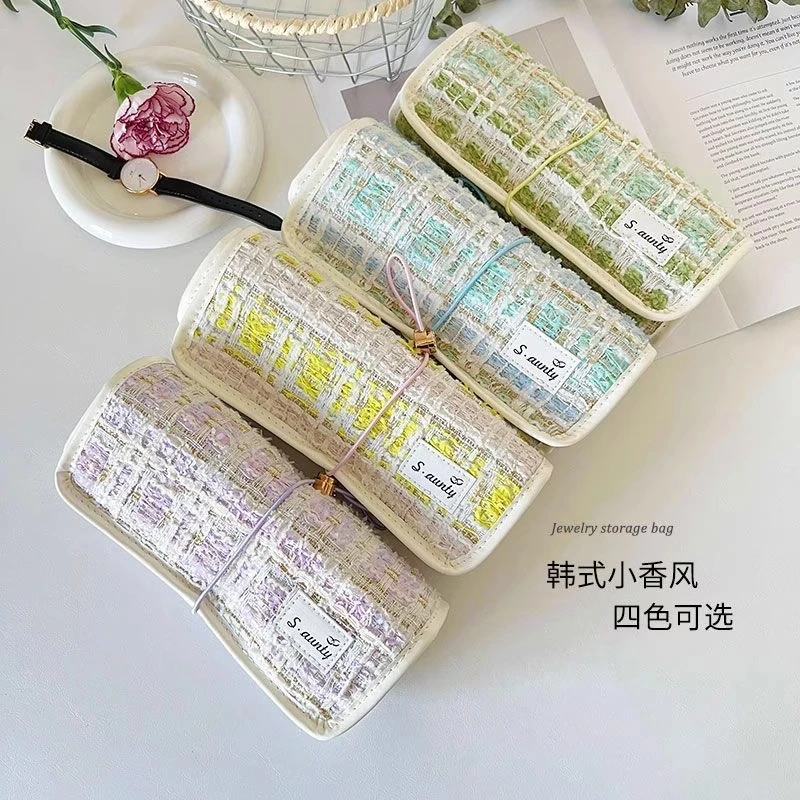 首饰袋 黄金首饰收纳卷包便携首饰册首饰盒铺盖卷高档项链收纳包