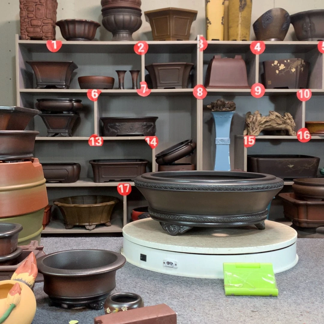 宜兴紫砂花盆精品