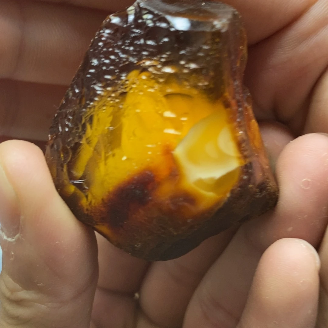 定制琥珀未镶嵌传世琥珀蜜蜡定制