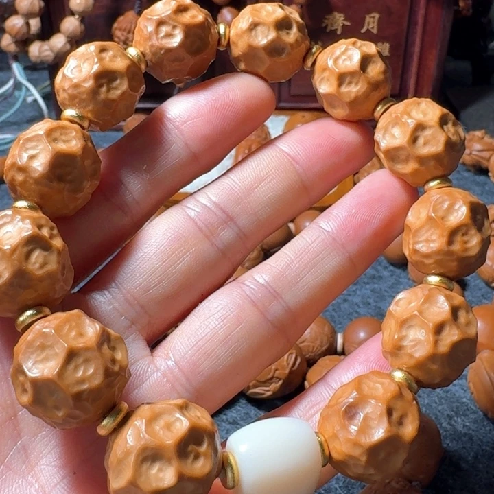 橄榄核手串/手链橄榄核雕刻陨石