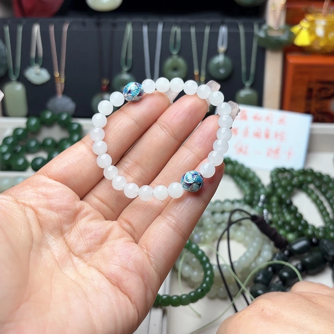 和田玉未镶嵌手链