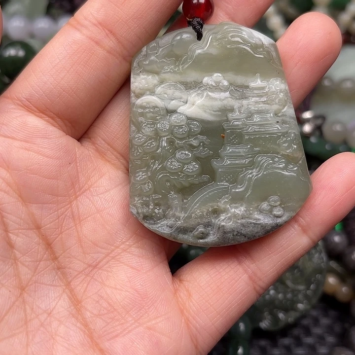 和田玉未镶嵌颈饰