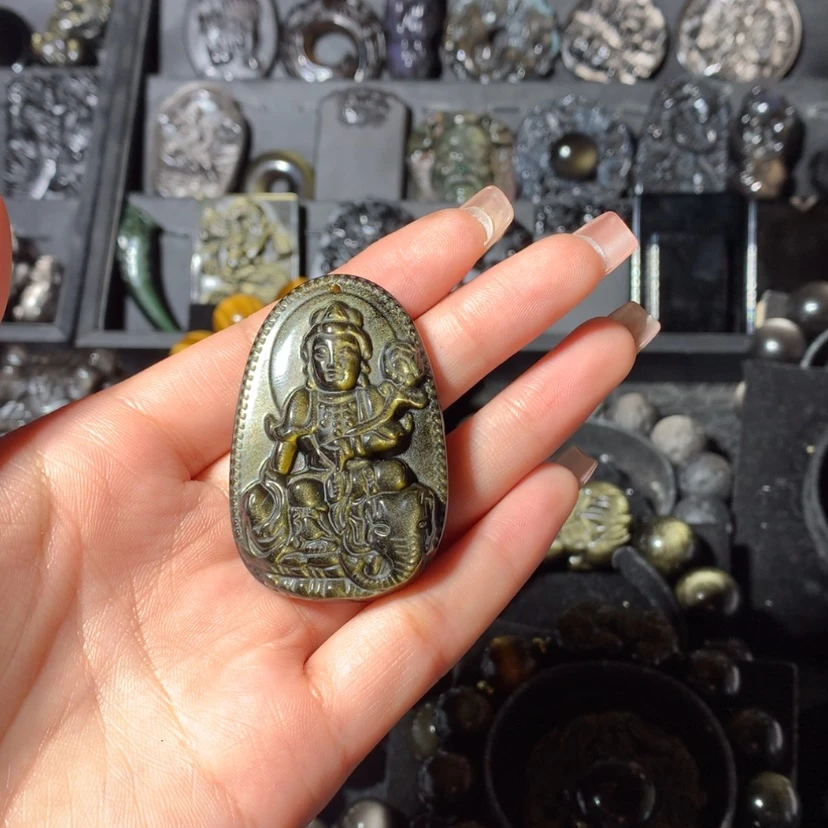 【闪购商品】黑曜岩颈饰未镶嵌琉*