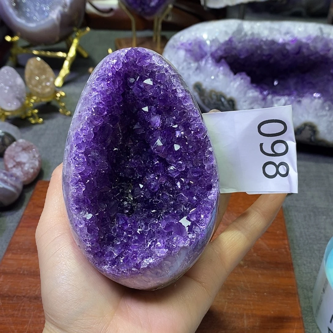 未镶嵌紫晶珠宝半成品