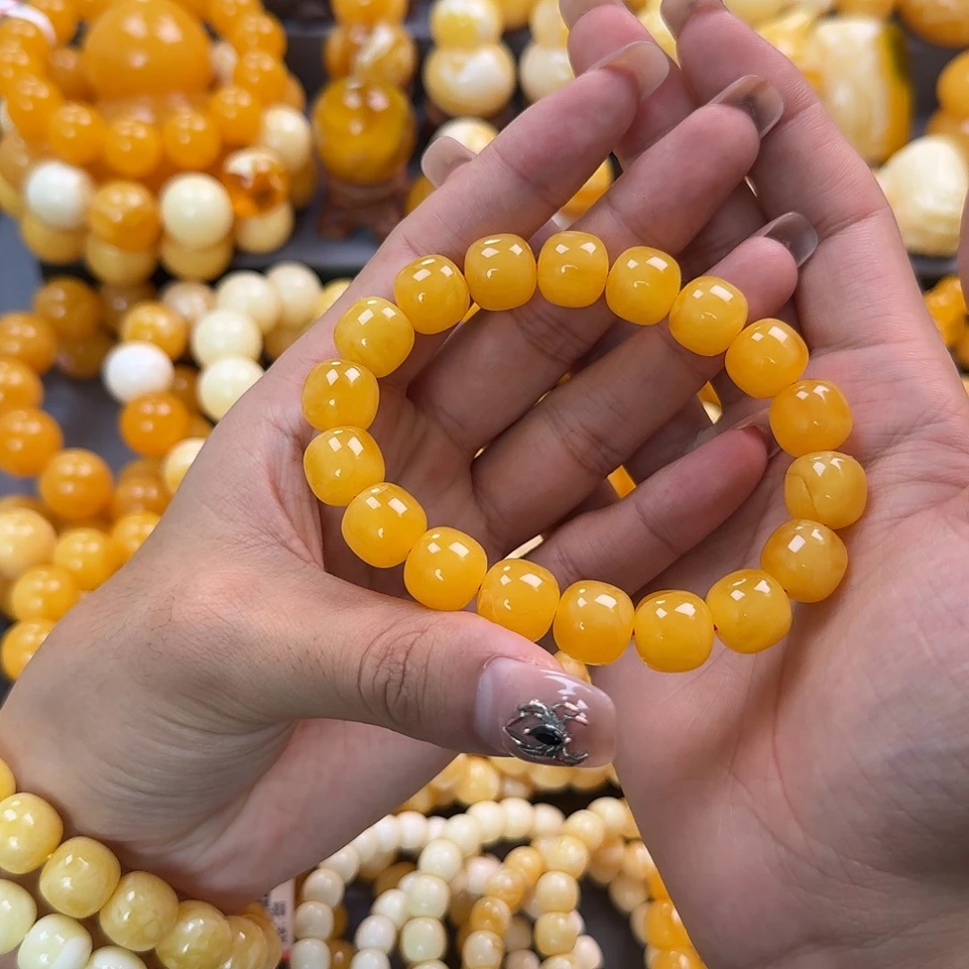 蜜蜡未镶嵌珠宝奇石同料13mm