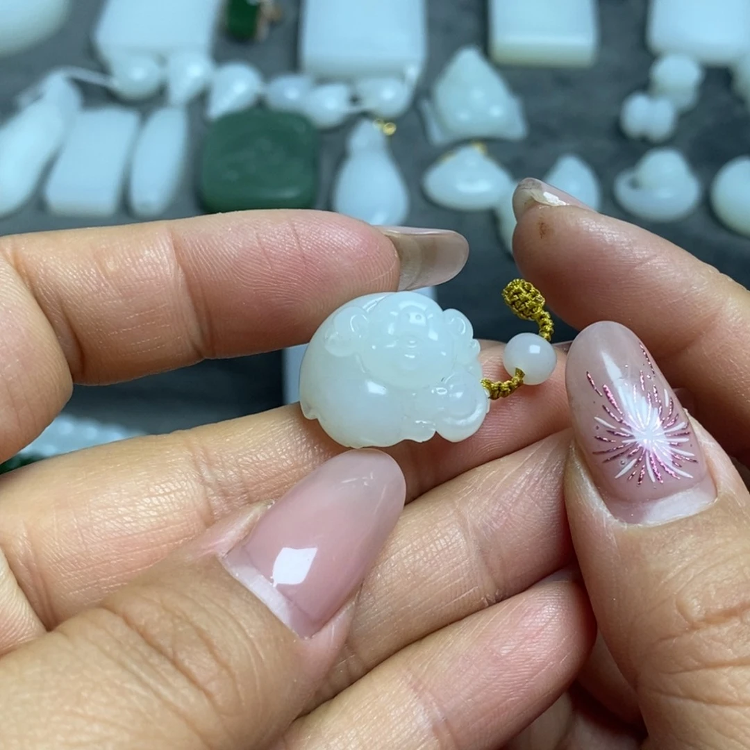 和田玉手链未镶嵌连