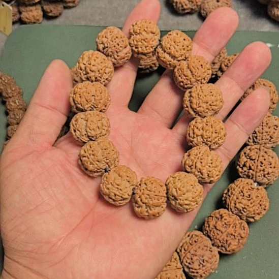 居***危金刚菩提手串五星双龙蜂窝爆肉金刚手串，22左右