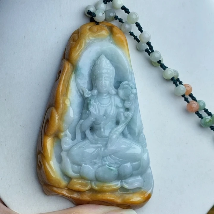 未镶嵌挂件翡翠观音
