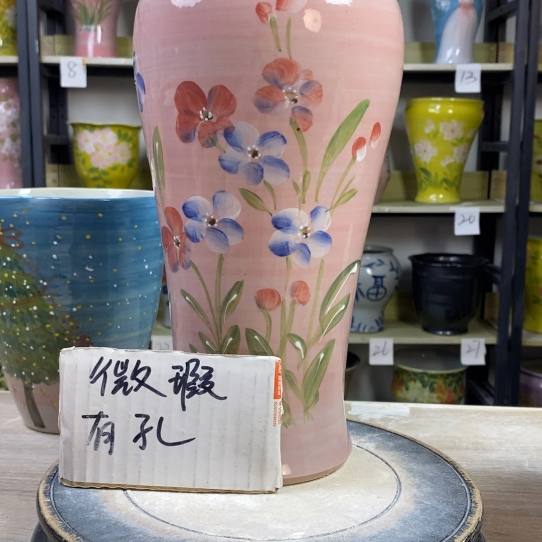 景德镇手工手绘陶瓷花盆