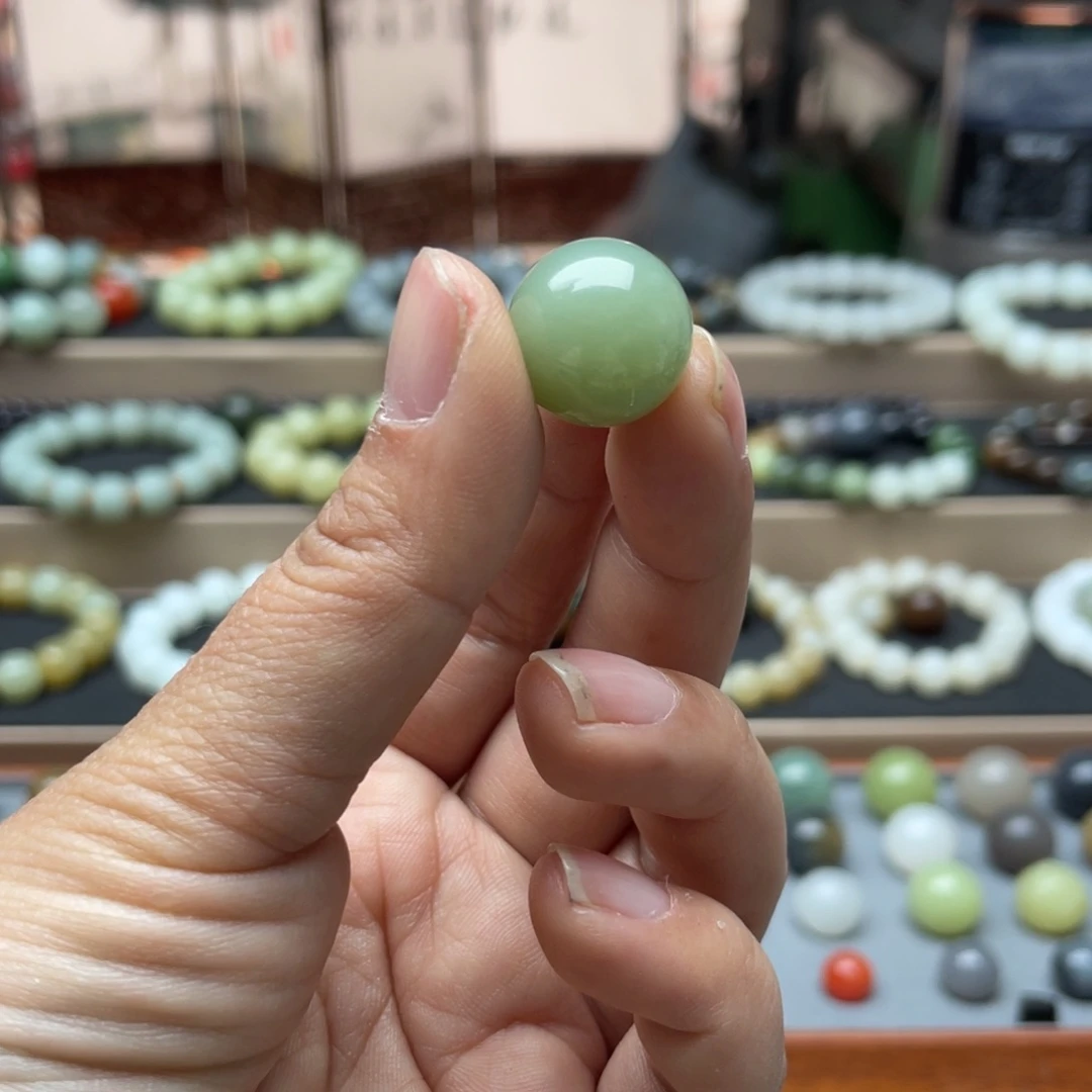 和田玉单珠16未镶嵌