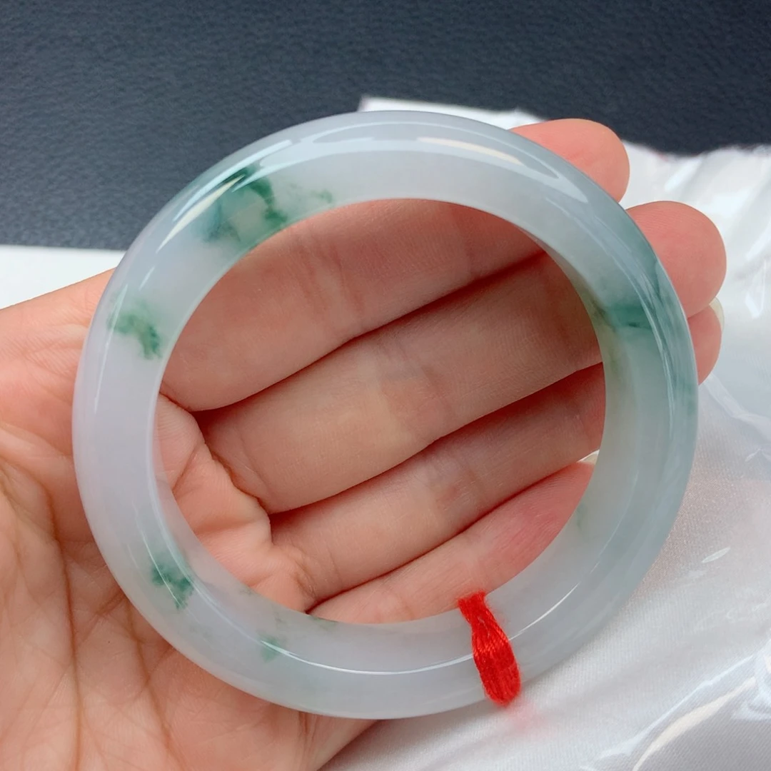 未镶嵌手镯翡翠53圈 高货微瑕