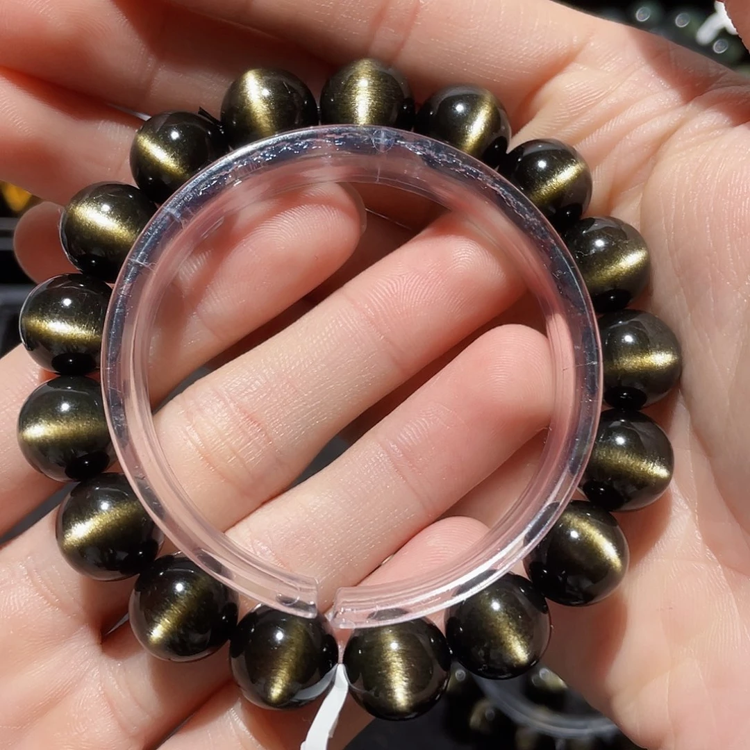 黑曜岩手链未镶嵌阳****孩