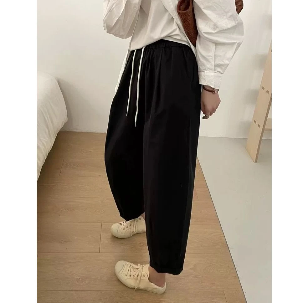 『休闲裤Y』时尚百搭气质新款高级舒适杂志风休闲裤556