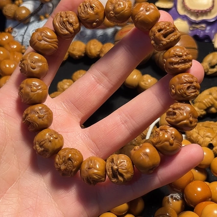 橄榄核手串/手链猴头精工恶僧