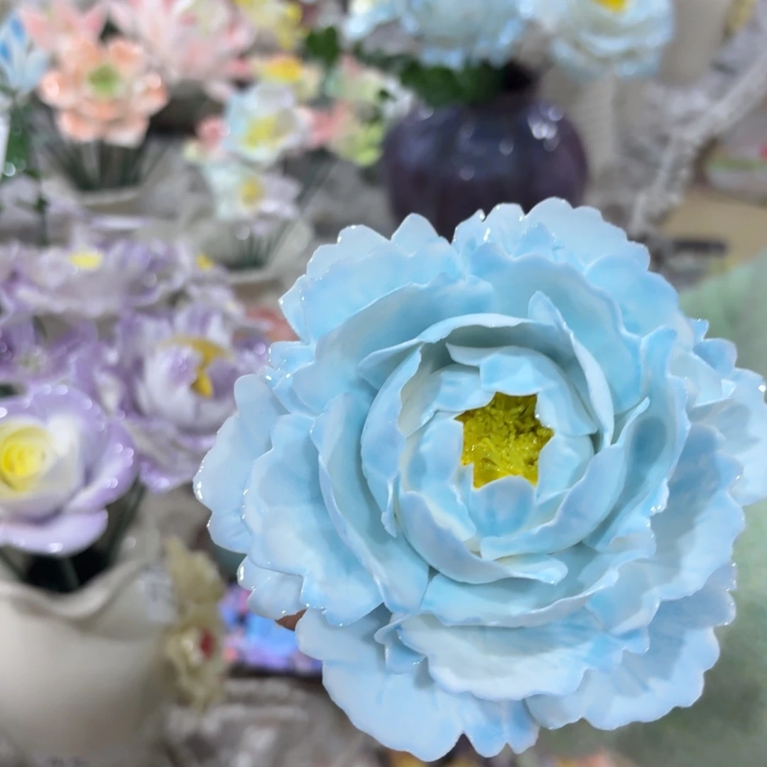 陶瓷花，20元发货，退款拉黑