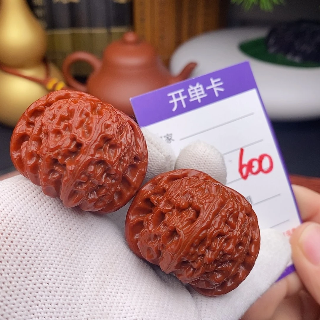 文玩核桃把件42球白