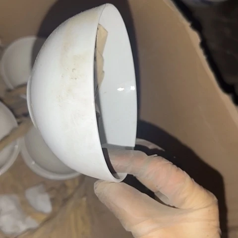 瓷片国营厂库存微瑕11.5厘米骨瓷