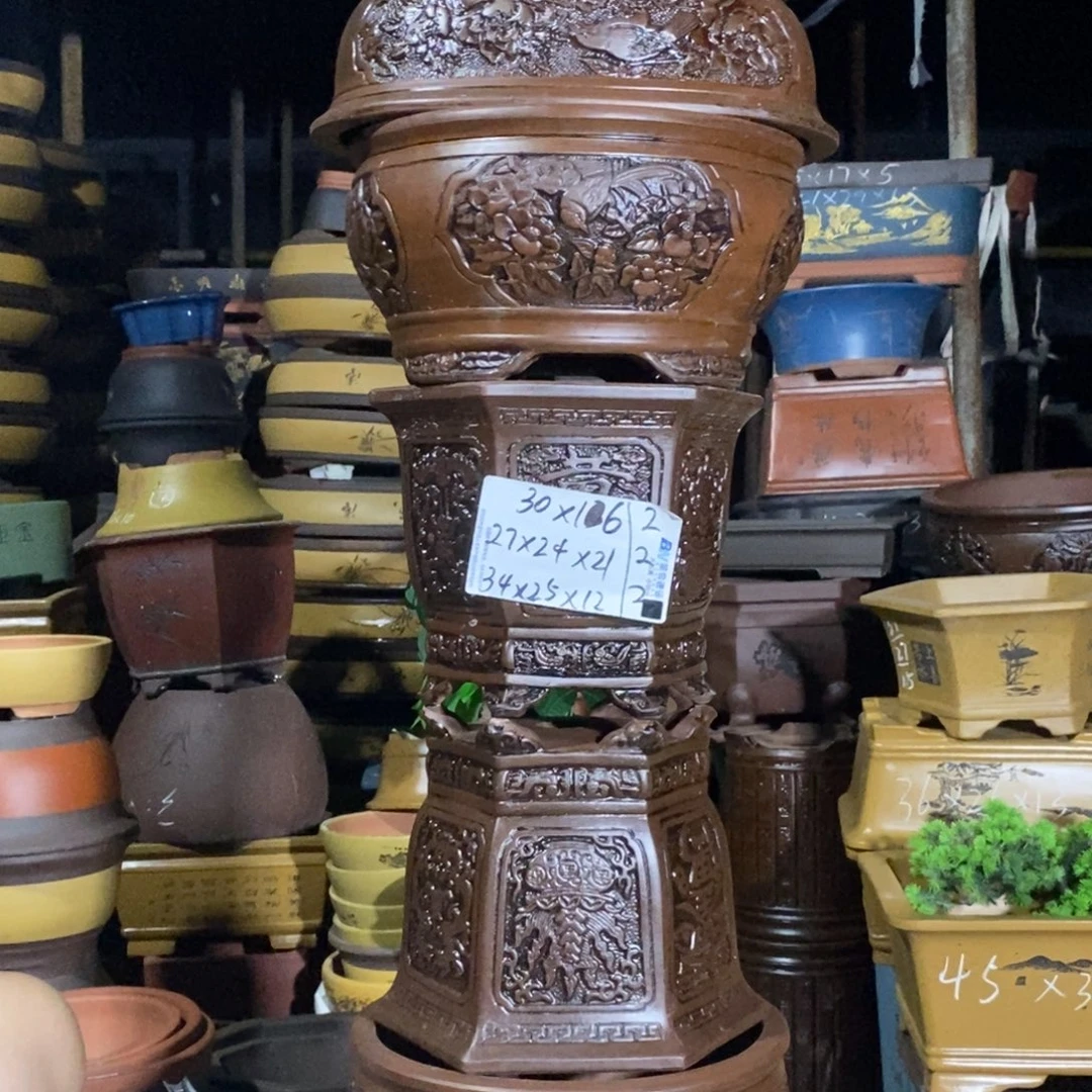 紫砂花盆紫砂紫砂