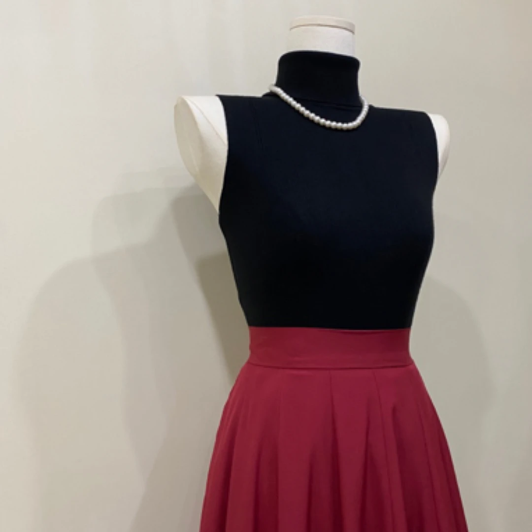 一眼心动原创气质无袖高领针织上衣